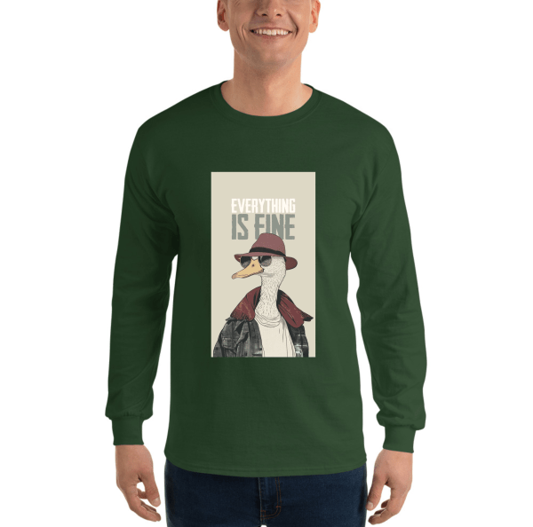 EVERYTHING IS FINE Classic Long Sleeves T-Shirt - Image 5