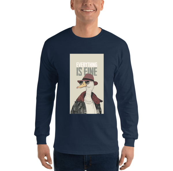 EVERYTHING IS FINE Classic Long Sleeves T-Shirt - Image 4