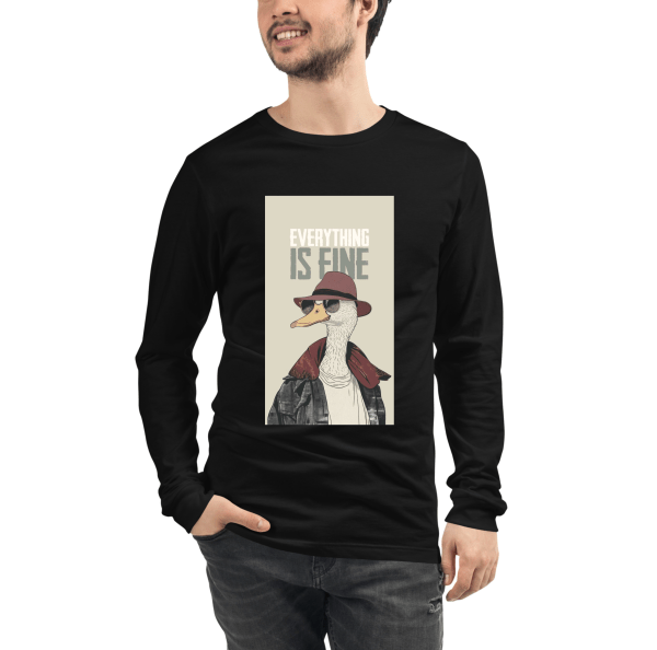 EVERYTHING IS FINE Classic Long Sleeves T-Shirt - Image 2